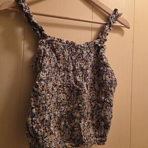 Abercrombie & Fitch Floral Smocked Top - Multicolor